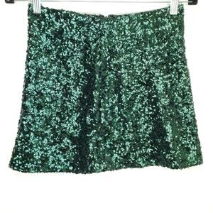 Cooperative Sequence Emerald Green Mini Skirt